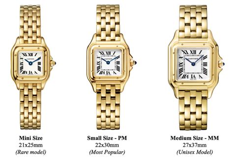 cartier sizing guide|cartier watch size chart.